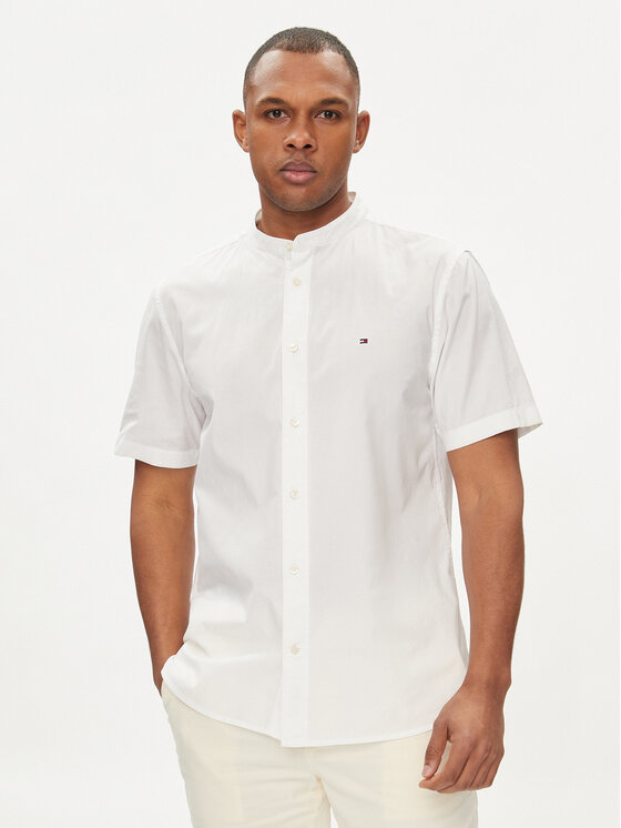 Chemise col mao tommy hilfiger outlet