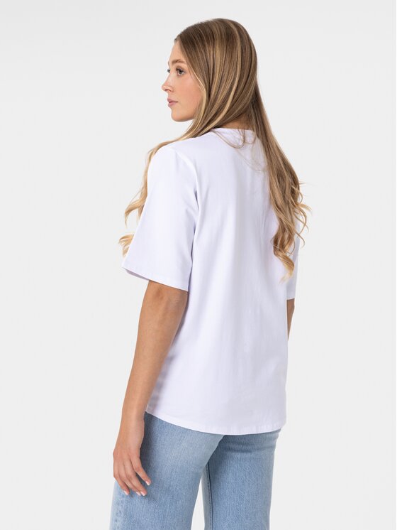 BASICLO BASICLO T-Shirt BSL-032-01 Biały Oversize