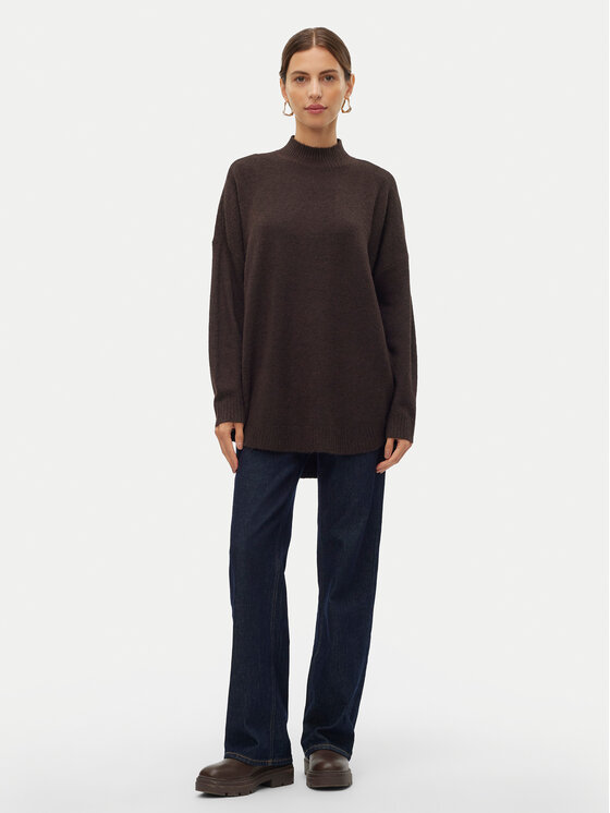 Vero Moda Vero Moda Džemper Plaza 10290784 Smeđa Loose Fit