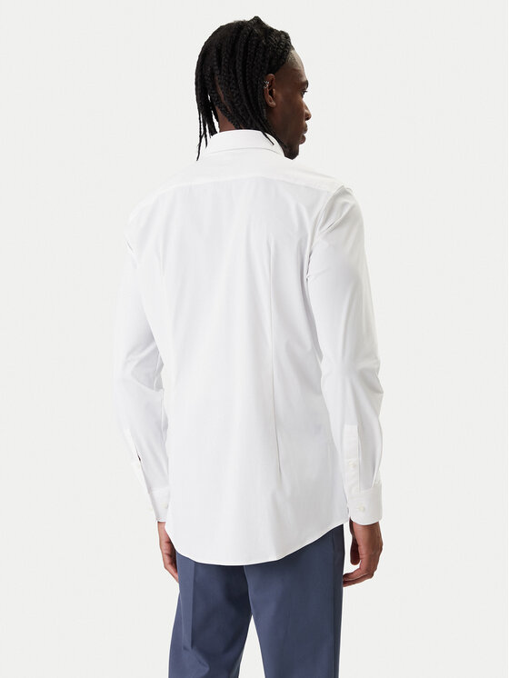 BOSS BOSS Marškiniai P-Hank 50555747 Balta Slim Fit