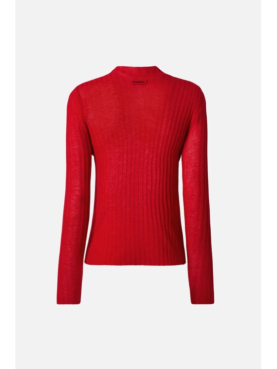 PINKO PINKO Sweter Muggito Maglia Czerwony Slim Fit