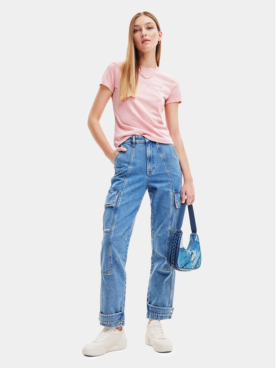 Desigual Desigual Teksad 23WWDD40 Sinine Cargo Fit