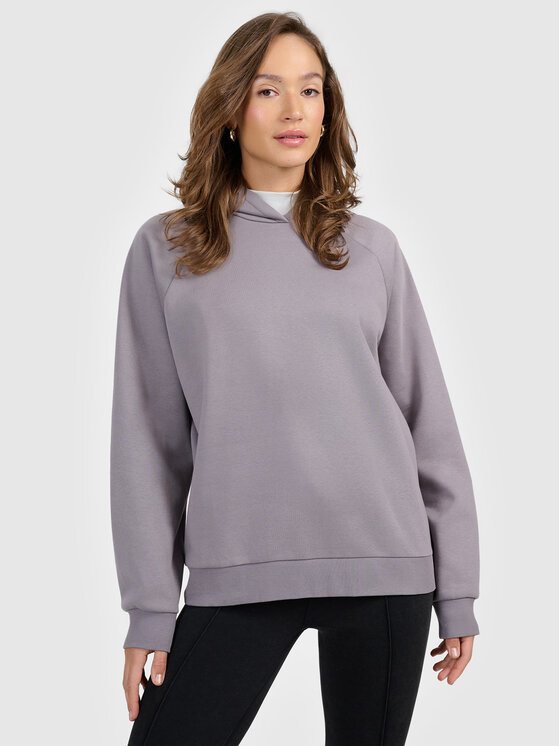 4F 4F Bluza BASIC+ Szary Loose Fit