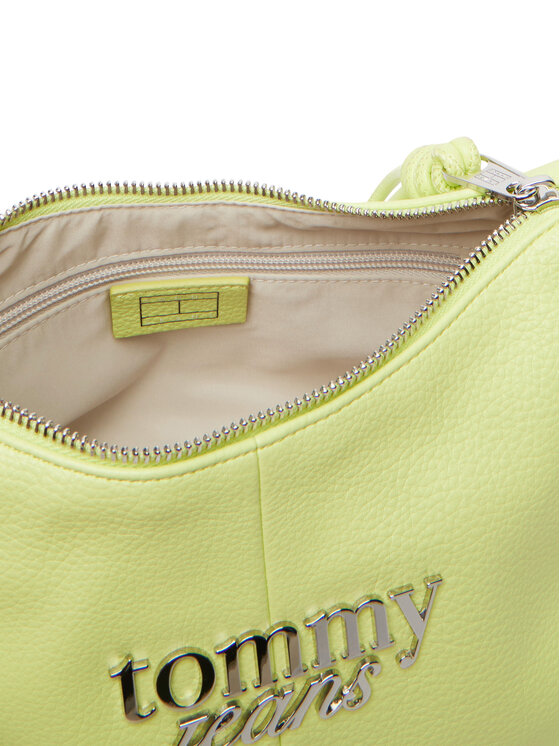 Tommy Jeans Tommy Jeans Kabelka Metal Logo Shoulder Bag AW0AW18468 Zelená