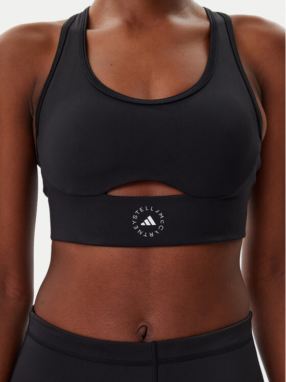 adidas by Stella McCartney adidas by Stella McCartney Спортен сутиен TrueStrength IW6373 Черен Slim Fit