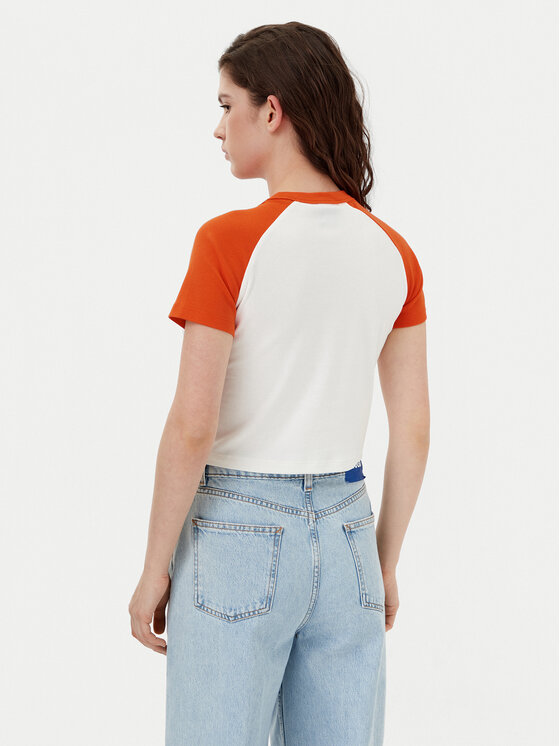 HUGO HUGO T-shirt Dorra 50533973 Narančasta Regular Fit