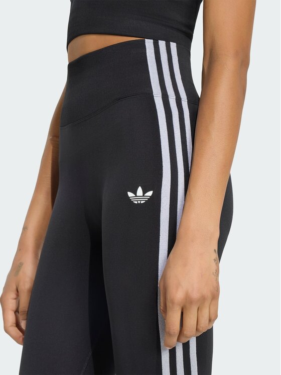 adidas adidas Legíny Essentials 3-Stripes Seamless Leggings KZ4121 Černá Slim Fit