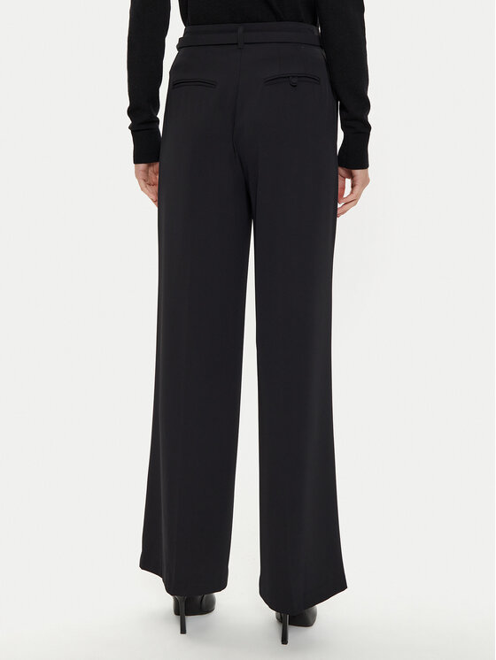 Imperial Imperial Spodnie materiałowe P4W3IJXC Czarny Wide Leg