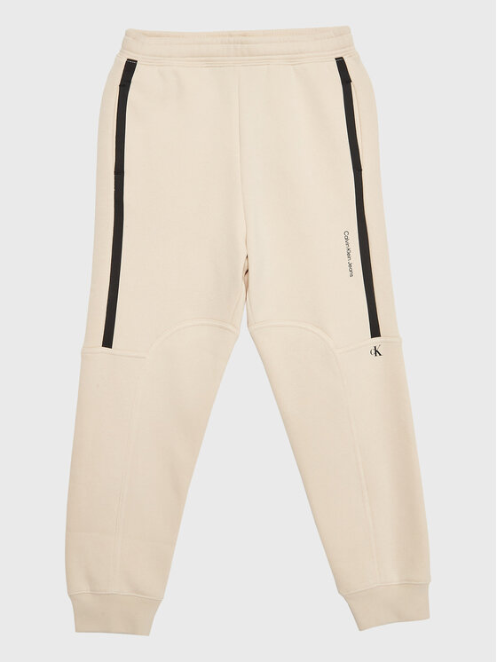 Calvin Klein Jeans Calvin Klein Jeans Παντελόνι φόρμας Seaming Skater IB0IB01506 Μπεζ Regular Fit