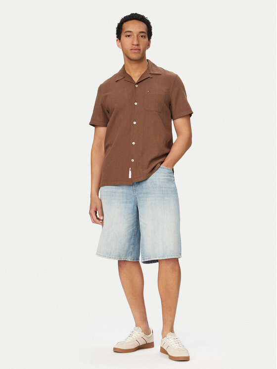Tommy Jeans Tommy Jeans Hemd DM0DM23058 Braun Regular Fit