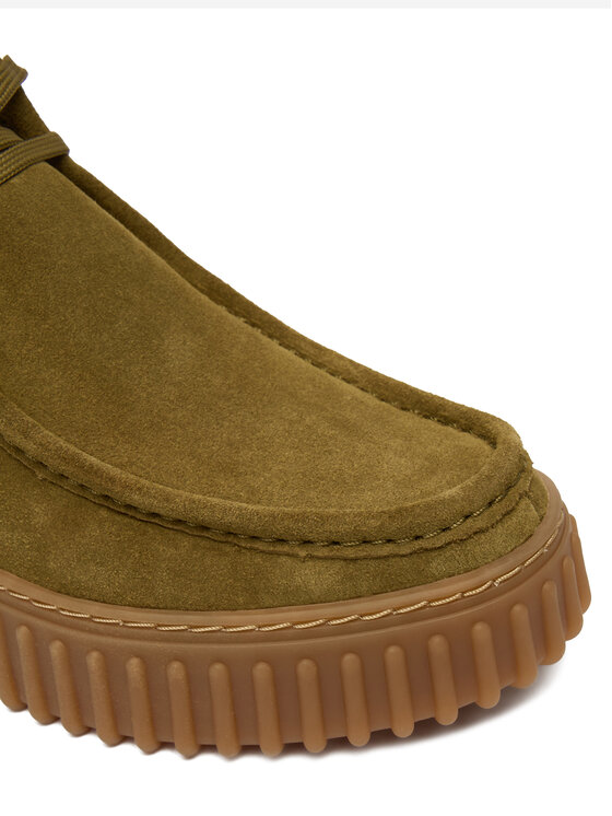Clarks Clarks Šnurovacia obuv Torhill Moss 26183872 Kaki
