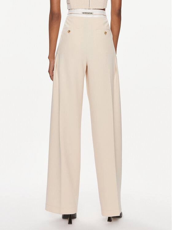 Patrizia Pepe Patrizia Pepe Pantaloni di tessuto 8P0576/A375-B788 Beige Regular Fit