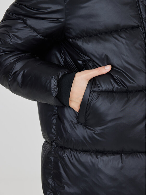 Athlecia Athlecia Žieminė striukė Elly W Maxi Puffer EA233361 Juoda Regular Fit
