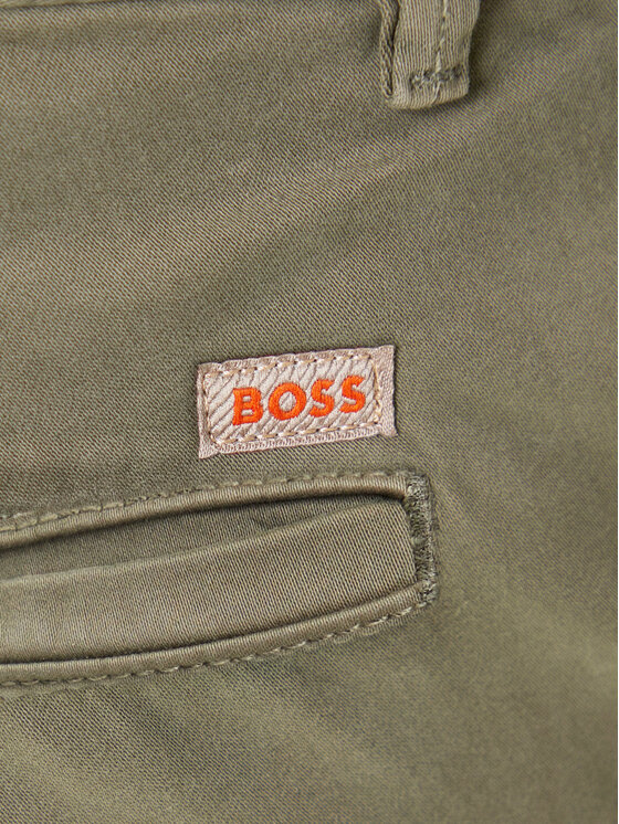 BOSS BOSS Chino nohavice 50510933 Zelená Slim Fit