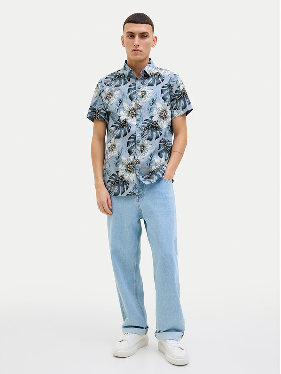 Jack & Jones Jack & Jones Ing Hawaii 12269137 Kék Comfort Fit