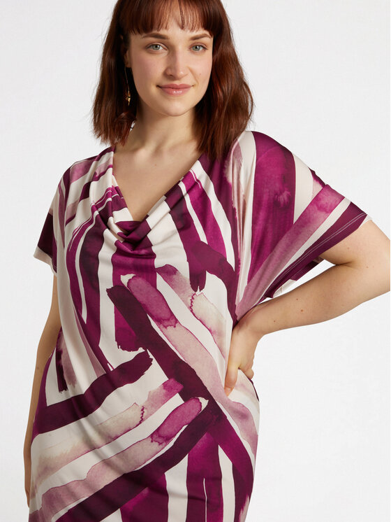 Fiorella Rubino Fiorella Rubino Sukienka wieczorowa 7026L001147N0S1 Bordowy Regular Fit