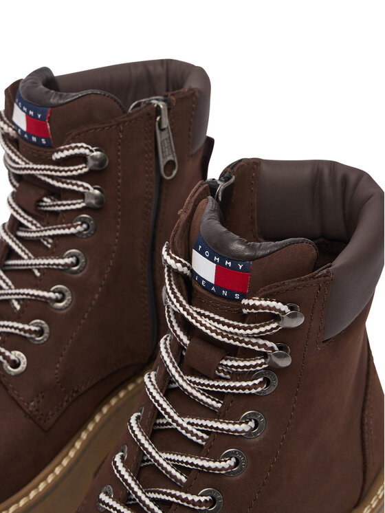 Tommy Jeans Tommy Jeans Scarponcini Tjw Platform Nubuck Boots EN0EN03114 Marrone