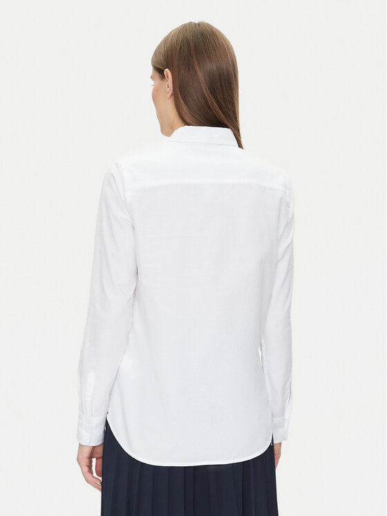 Gap Gap Риза 886912-02 Бял Regular Fit