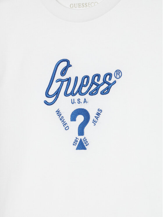 Guess Guess T-Shirt L6GI06 K8HM4 Biały Relaxed Fit