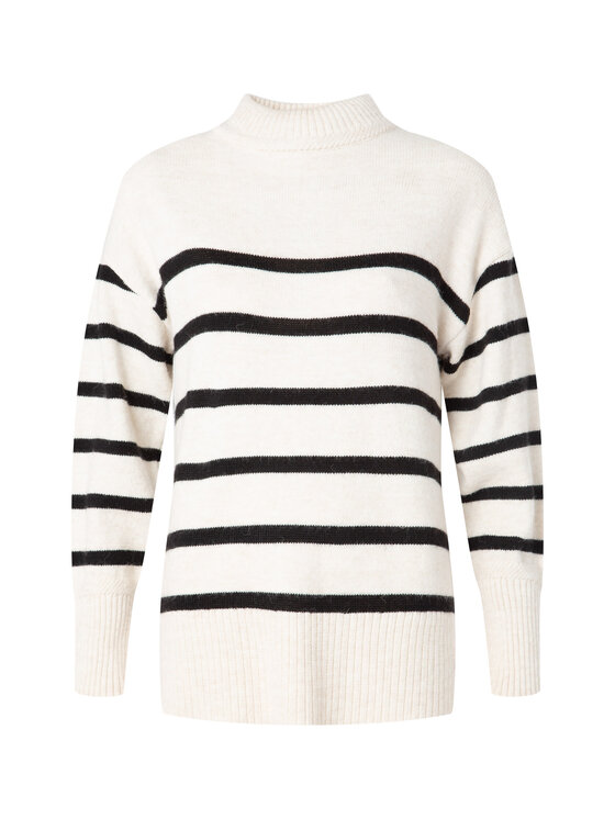 QUIOSQUE QUIOSQUE Sweter 6TP003 Beżowy Regular Fit