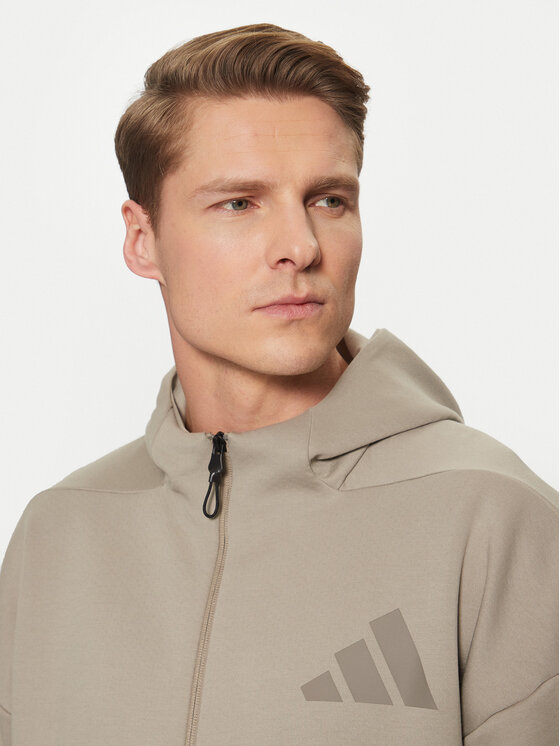 adidas adidas Majica dugih rukava Z.N.E. JC5495 Bež Regular Fit