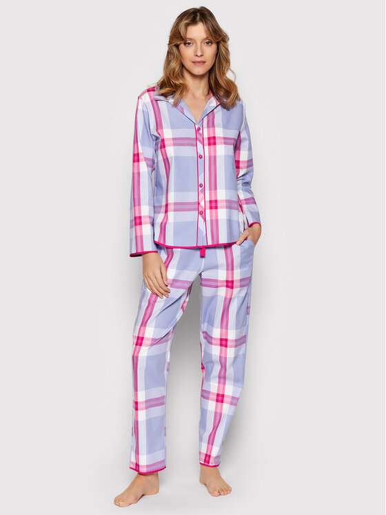 Cyberjammies Cyberjammies Koszulka piżamowa Carrie 9057 Fioletowy Regular Fit