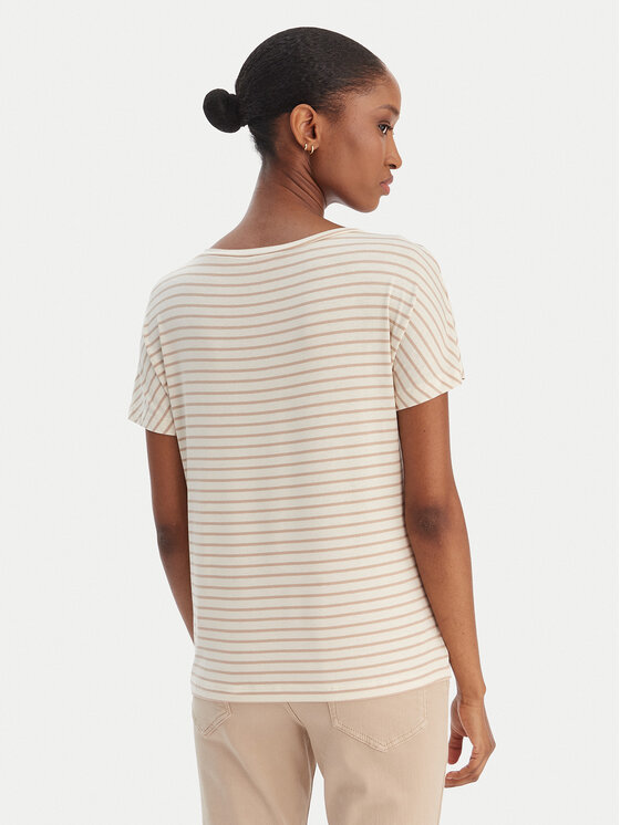 Marella Marella T-Shirt Emme by Marella Fervida 2615971021 Beżowy Regular Fit