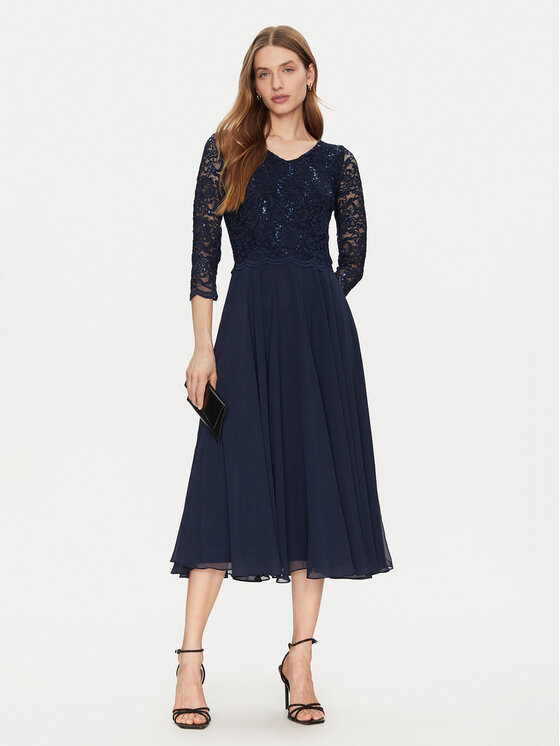 Swing Swing Coctailkleid 5AI08900 Dunkelblau Regular Fit