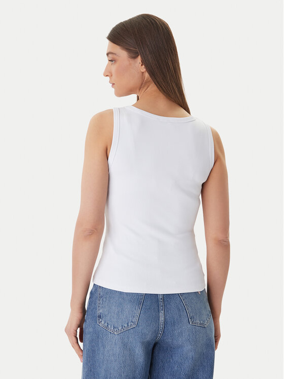 Guess Guess Top W6GP22 K2954 Weiß Regular Fit