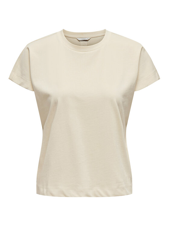 ONLY ONLY T-Shirt Erica 15308926 Beżowy Oversize