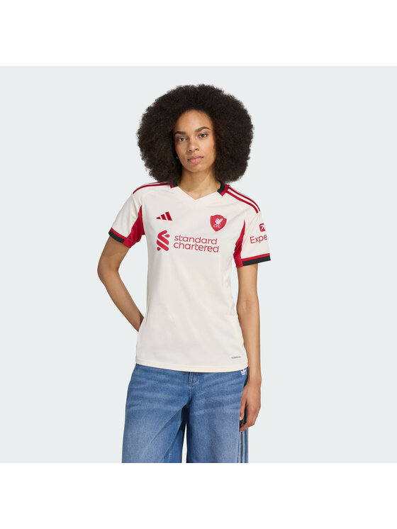 adidas adidas Koszulka techniczna Liverpool FC 25/26 Away Jersey Biały Regular Fit