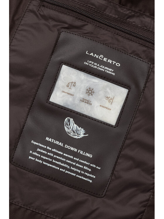 Lancerto Lancerto Kurtka puchowa Norly KU073226000020 Brązowy Regular Fit