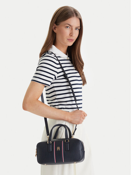 Tommy Hilfiger Tommy Hilfiger Kabelka Th Daily Crossover Corp AW0AW18641 Tmavomodrá