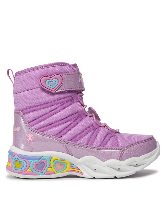 Kinder Schneeschuhe Skechers, Schuhgröße 34 Rosa Sweetheart Lights 302661L/LVTQ