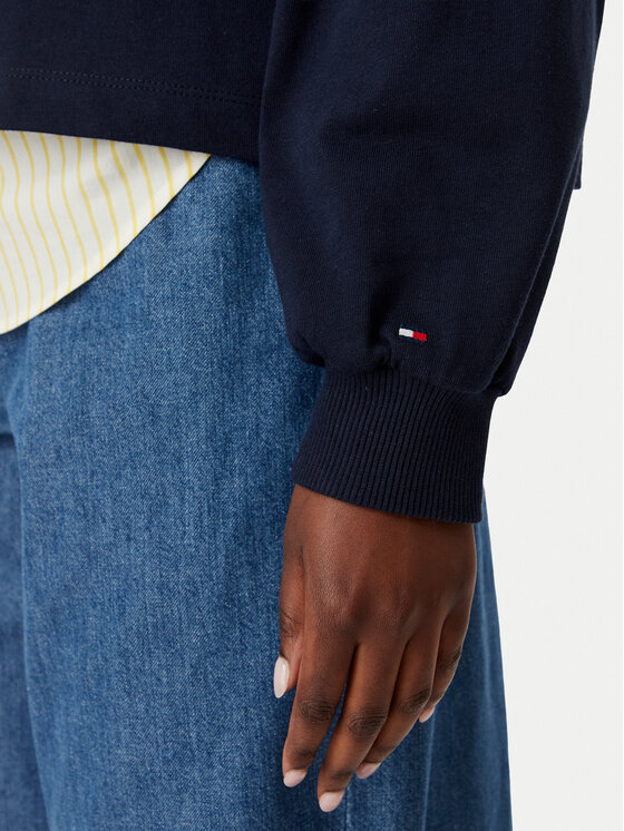 Tommy Hilfiger Tommy Hilfiger Суитшърт WW0WW50969 Тъмносин Relaxed Fit