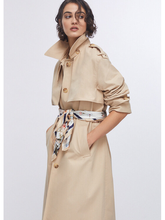 Liu Jo Liu Jo Trench WA6317T350841208 Beige Regular Fit