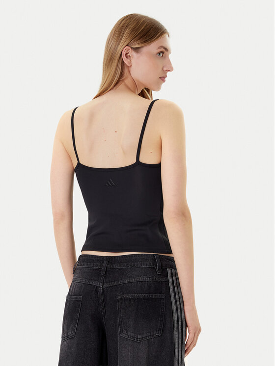 adidas adidas Τοπ Seasonal Essentials 3-Stripes JM1908 Μαύρο Slim Fit