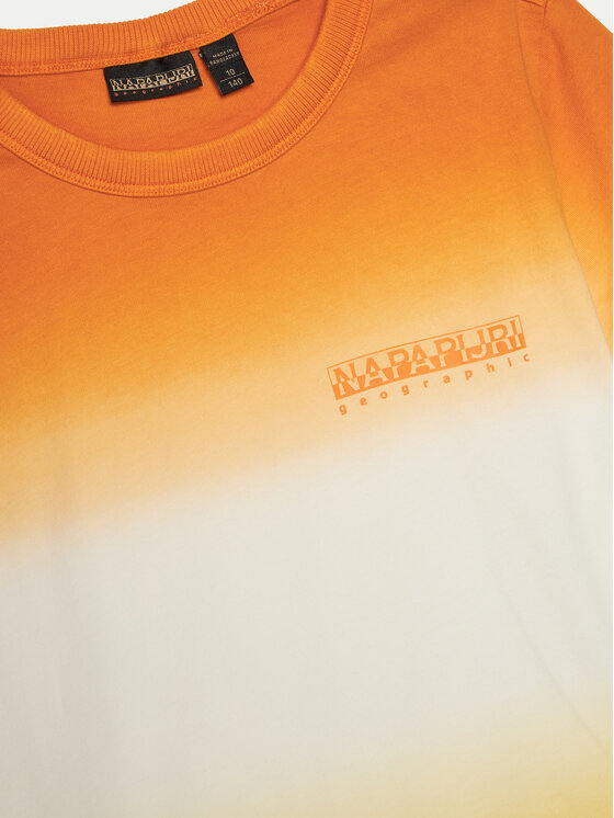 Napapijri Napapijri T-Shirt S-Merse NP0A4ILFA701 S Pomarańczowy Regular Fit