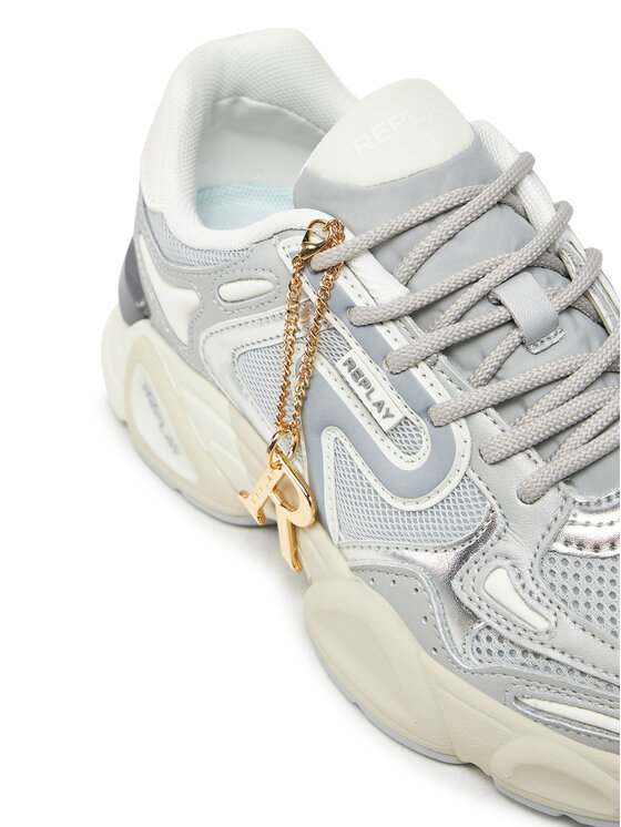 REPLAY REPLAY Sneakersy GWS9N .000.C0009T Srebrny