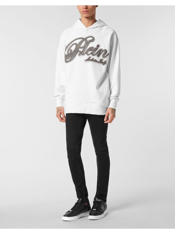 PHILIPP PLEIN PHILIPP PLEIN Felpa 26933 Bianco Regular Fit