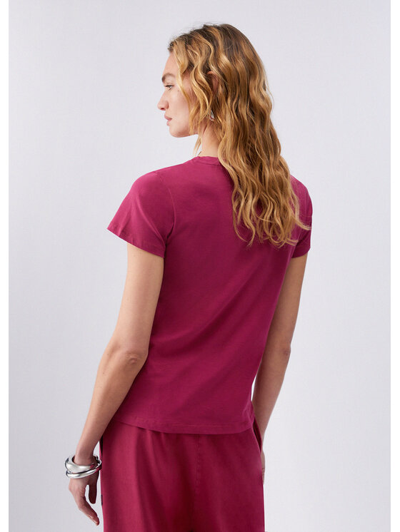 Liu Jo Liu Jo T-shirt TA6057JS923P9294 Rosso Regular Fit