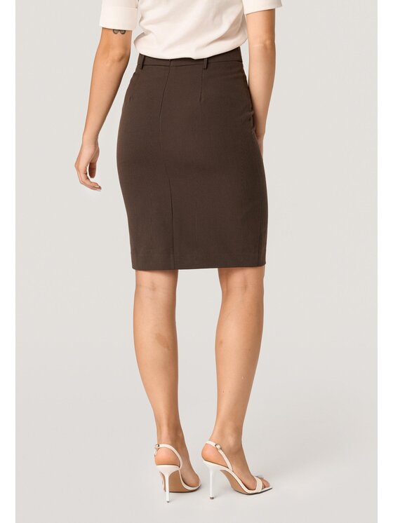 QUIOSQUE QUIOSQUE Sukňa QUIOSQUE 7TP001126 Hnedá Regular Fit
