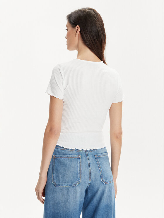 ONLY ONLY T-krekls Emma 15201206 Balts Regular Fit