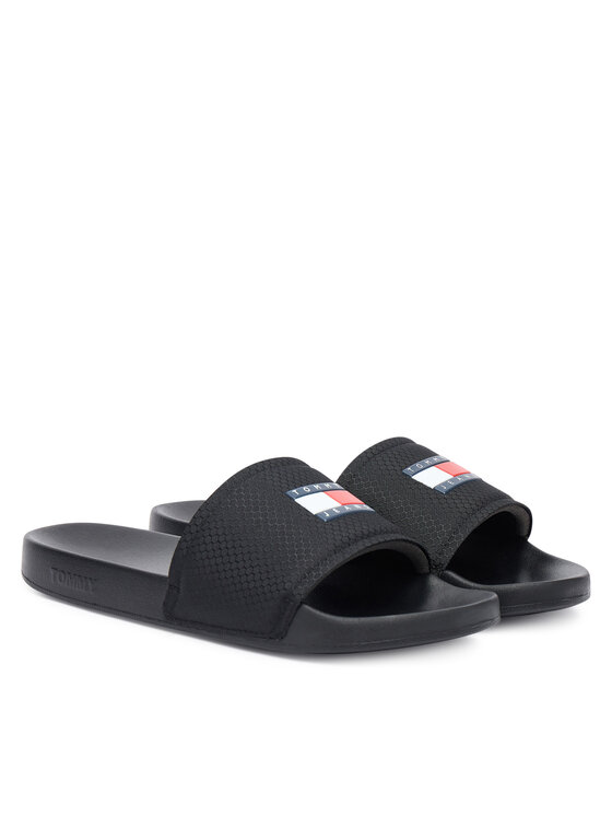 Tommy Jeans Tommy Jeans Iešļūcenes Tjm Pool Slide EM0EM01673 Melns