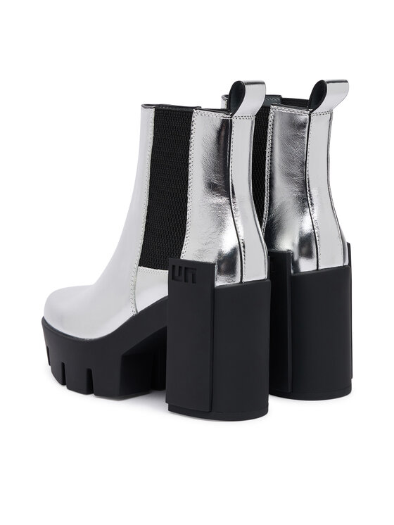 United Nude United Nude Botki Grip Chelsea Mid V 1103314116 Srebrny