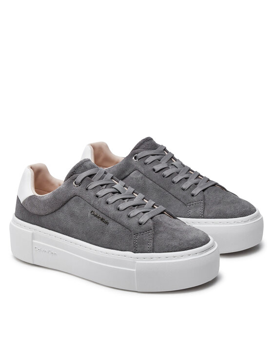 Calvin Klein Calvin Klein Sneakers Flatform Cup Lace Up W/Ml HW0HW02282 Grau