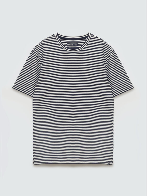 BIG STAR BIG STAR T-Shirt GARRI Granatowy Basic Fit