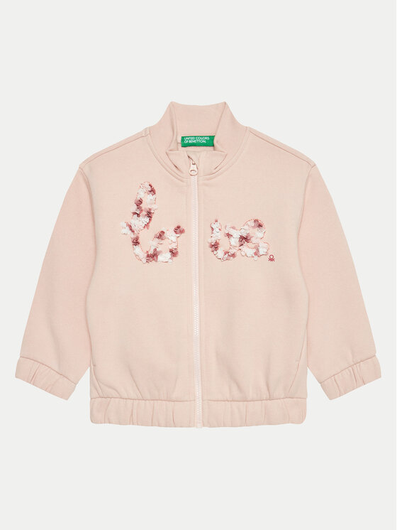 United Colors Of Benetton Bluza 39M2G503J Różowy Oversize