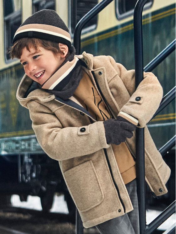 Mayoral Prechodný kabát 4472 Hnedá Regular Fit