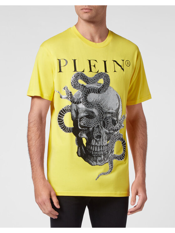 PHILIPP PLEIN PHILIPP PLEIN Tričko 851 Žltá Regular Fit